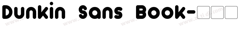 Dunkin Sans Book字体转换